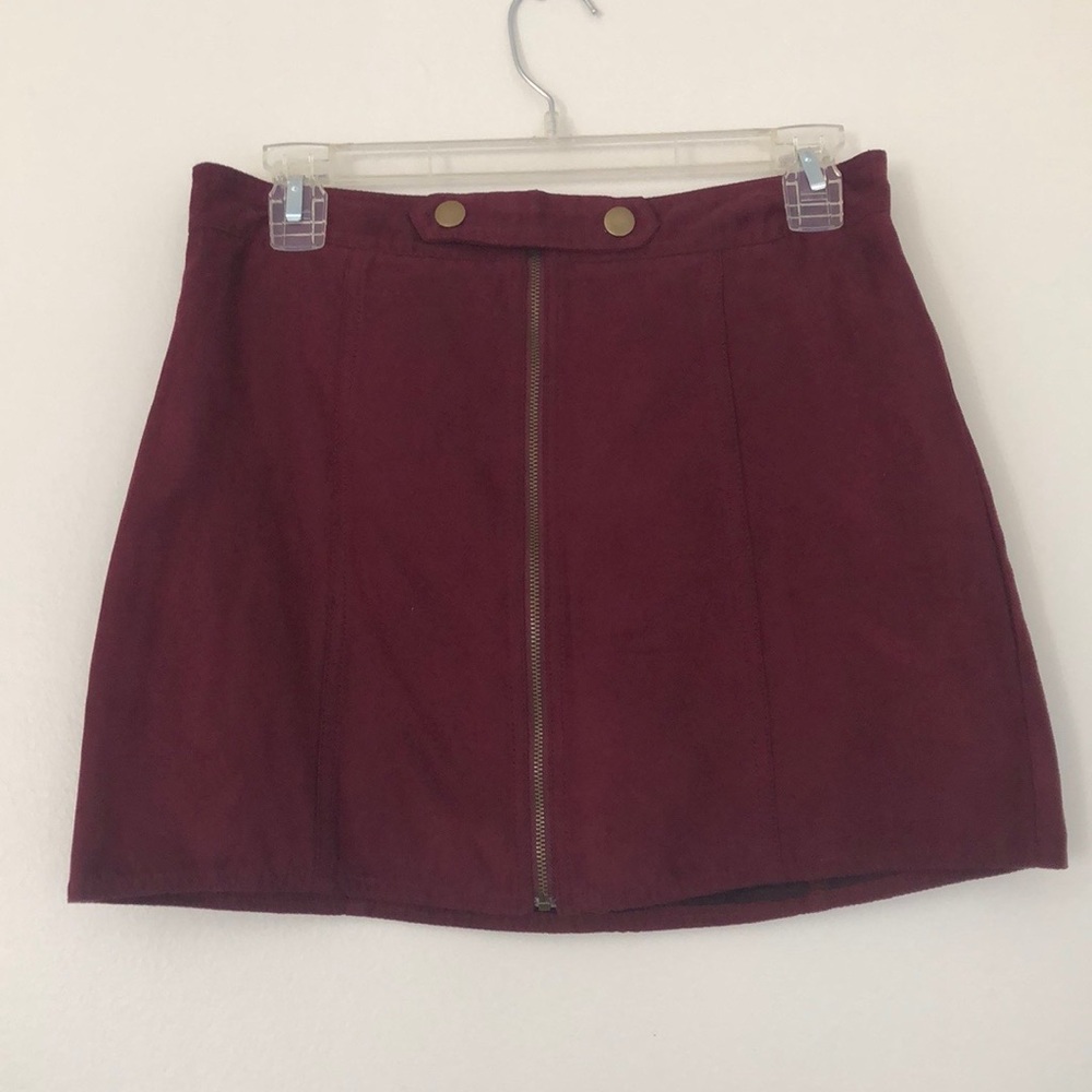 LA Hearts Suede Skirt